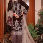 3 PIECE - EMBROIDERED VELVET SUIT 156K