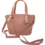 Ladies Hand Bag, Pastel Pink